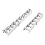 DEEPCRAFF Two Step Ladder for Diorama Scenery Silver ABS Climbing 1Pcs