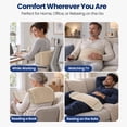 thumbnail image 3 of Heating Pad with Massager for Back Pain Relief, Heating Pad Wrap for Period Cramps Lower Back Neck Shoulders Relief, 3 of 13