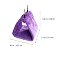 thumbnail image 2 of HEANUJJ Hammock Para Loro Material Morado Para Mascotas Con Doble Gancho Portátil, 2 of 5