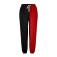 thumbnail image 3 of Turilly Womens Sweatpants Pant Womens Casual Color Block Sweatpants Loose Lounge Trousers With Pockets High Waist Pants, 3 of 3