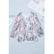 thumbnail image 1 of ABPHQTO Blusa holgada de manga hinchada con estampado floral para mujer, 1 of 5