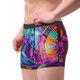 thumbnail image 2 of Balery Neon Free Play Calzoncillos bóxer para hombre, ropa interior de algodón suave y transpirable con cinturilla de nailon-Large, 2 of 5