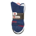 thumbnail image 6 of Reebok Men's Targeted Cushion Mid Crew Socks, 6-Pack, 6 of 6