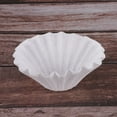 thumbnail image 3 of HOMEMAXS  3 Pieces Filter Paper Coffee Basket Natural Reusable Cone White, 3 of 8