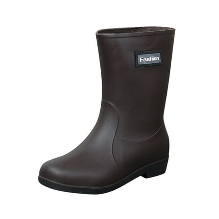 

Jungdeepe Women Short Rain Boots For Womens Ankle Rainboot On Garden Boot Rubber Shoes Short Rain Boots for Women Wide Width Rain Boots for Women Size 11w Woman s Dress Shoes Matching Rain Coats And