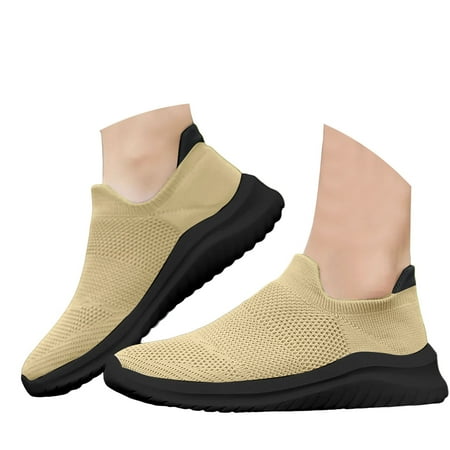 Mepaouo Womens Sneakers Slip On Walking Shoes Lightweight Running Shoes Mesh Workout Sneakers