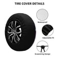 thumbnail image 2 of Rateoe Skull cartoon flower Pattern Tire Cover Wheel Protectors Weatherproof Wheel Covers Universal Fit for Trailer Rv SUV Truck Camper Travel Trailers Accessories-, 2 of 6