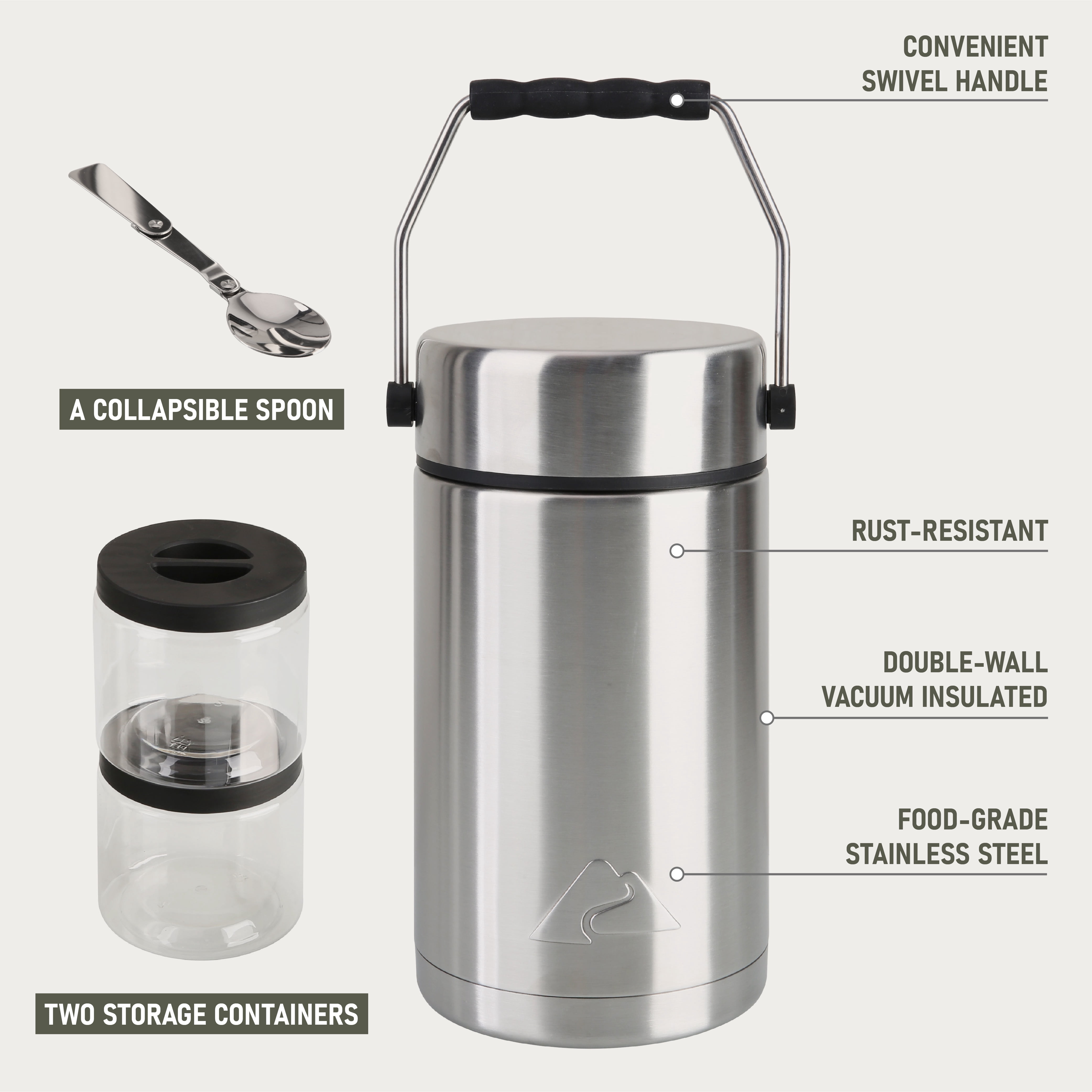 Ozark Trail 47 oz Stainless Steel Insulated Food Jar