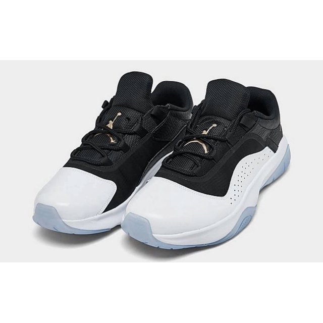 Ni - ke Ni - ke Air Jordan 11 CMFT Low Black Metallic Gold White DN4180-070 Men's Shoes NEW