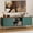 green, variant on MAROUTE Fluted TV Stand for TVs up to 65in – Mid Century Modern Wooden Entertainment Center – Adjustable Shelf & 2 Storage Doors – Console Table for Bedroom or Living Room