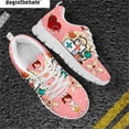 thumbnail image 1 of Doginthehole - Lindos zapatos de niña para mujer, antideslizantes, planos, informales, para correr, transpirables, con cordones, 1 of 6