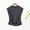 Dark Gray, variant on Women's Cap Sleeve Crew Neck Top Twisted Front Slim Fit Casual Everyday Wear T Shirt for Women Beige L(L)