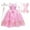 Pink Dress And Accessories, variant on Girls Beauty Princess Dress Fairy Pink Dress Christmas Birthday Dress Up