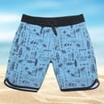 thumbnail image 2 of Men Swim Trunks With Compression Liner Quick Dry Bathing Suits Shorts With Zipper Pockets Light Blue 32, 2 of 3