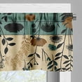 thumbnail image 4 of Ambesonne Floral Art Window Valance, Leaves Flowers Dandelion, 54" X 18", Pale Teal Pale Khaki Grey, 4 of 5