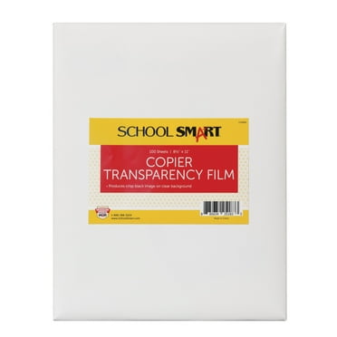 Copier Transparency Film without Sensing Strip, 8-1/2 x 11 Inches, Clear, Pack of 100
