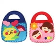 thumbnail image 4 of Girl Gift for Children Material Pack Cartoon Pink Bag DIY Toy Animal Handbag Handmade Bag Non-Woven Bag Handicraft Bag PINK FLOWER PINK FLOWER, 4 of 8
