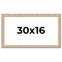 30x16 Frame White Real Wood Picture Frame Width 1.5 inches | Interior Frame Depth 0.5 inches |