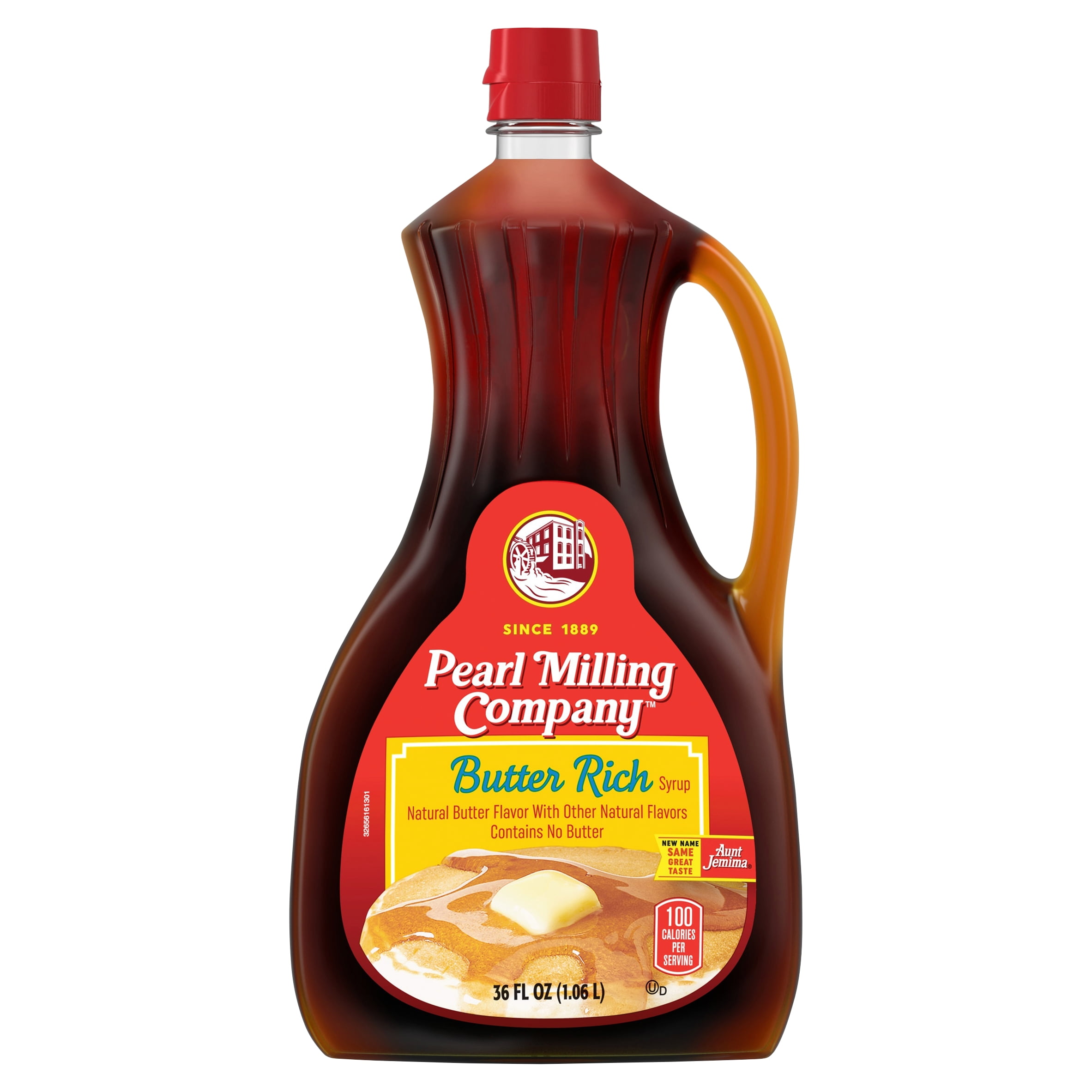 Pearl Milling Company Butter Rich Syrup Natural Butter Flavor 36 Fl Oz Bottle