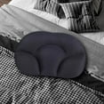 thumbnail image 1 of Almohada de cuello redondo Soledad almohada de apoyo para la espalda lavable ergonómica para dormir negro respaldo de la cama, 1 of 10
