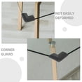 thumbnail image 1 of CRAFTHROU 20Ud Protectores De Esquinas Para Marcos Y Muebles Negro Amortiguador Y Duradero, 1 of 8