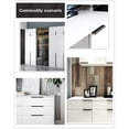 thumbnail image 2 of Black Kitchen Cabinet Door Handles Cupboard Drawer Concealed Finger Edge Pull, 2 of 9