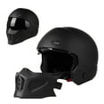 Full Face Motorcycle Helmet With Detachable Front Cover, Multiple