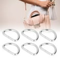 thumbnail image 4 of D Rings, Small Compact Reliable Strong Convenient Practical Metal Rings  For Wallets For Dog Collars For Necklaces Silver 2x15x10mm, 4 of 8