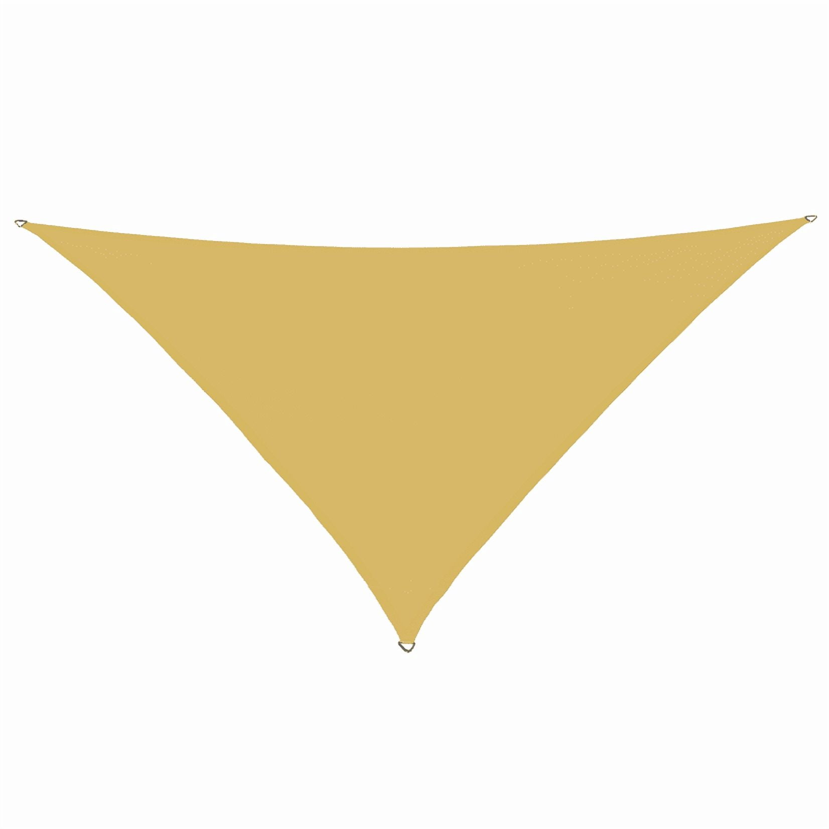 Coolaroo Coolhaven Outdoor Sun Shade Sail With Hardware Kit 95% UV Block Protection for Garden, Patio, Backyard, 18' Triangle, Sahara