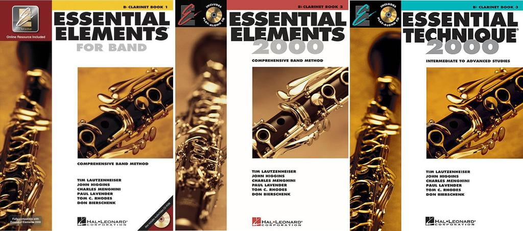 Essential Elements For Band Bb Clarinet Books 1 3 3 Book Set Ee Bclarinet 3bk