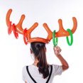 thumbnail image 6 of 2PC Inflatable Reindeer Hat Antler Ring Toss - 4 Red/Green Rings, One Size Fits All, for Christmas Party Games, 6 of 6