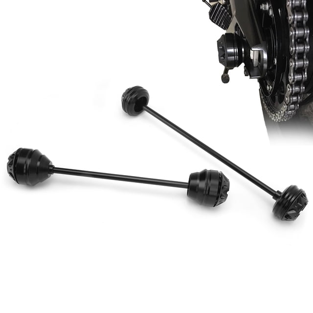 Front Rear Wheel Axle Protector, Simple Installation Impact Wheel Fork Guard for Motorcycle