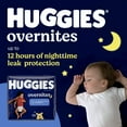 thumbnail image 2 of Pañales Huggies Overnites, talla 5, para bebés de más de 27 libras y 44 unidades, 2 of 9