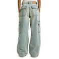 thumbnail image 6 of ClodeEU Baggy Jeans for Women,Wide Leg Denim Jeans With Pockets,Loose Fit Cargo Denim Jeans Dark Blue,Womens Plus M, 6 of 6