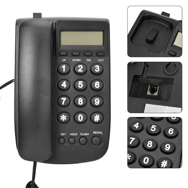 RJ45 Hotel Telephone, Energy Saving Telephone, With Flash Function Business Office Phone For Hotel Family