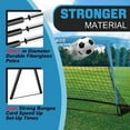 thumbnail image 4 of RUNBOW 6' x 4' Portable Kids Soccer Goal Foldable Soccer Net for Backyard Practice, 2 Pack, 4 of 8
