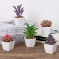 thumbnail image 4 of 9pcs Artificial Succulent Plants in Pots, Faux Succulents Small Potted Fake Plants with Plastic Pots for Office Home Desk Shelves Bedroom Decoration, 4 of 4
