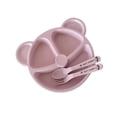 thumbnail image 1 of pitrice Divided Plates Set 3-Compartment Leakproof for Toddler Kids pink, 1 of 8