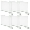 thumbnail image 2 of 6Pcs Clear Shelf Dividers Closet Separators Wardrobe Dividers Clothes Organizer, 2 of 9