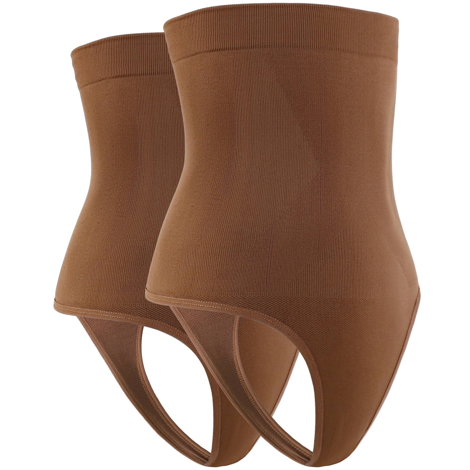 Women High Waist Seamless Body Shaper Briefs Firm Control Tummy Thong