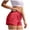 b9-Red, variant on Women's Hiking Liner Shorts Lightweight Quick Dry 5" Shorts Water Resistant with Zipper Pockets Size XL,Blue