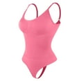thumbnail image 4 of PEASKJP Long Sleeve Shapewear Higher Power Shorts High-Rise Waist Tummy Control Breathable Shapewear, Pink L, 4 of 5