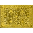 thumbnail image 1 of Ahgly Company Machine Washable Indoor Rectangle Oriental Yellow Industrial Area Rugs, 8' x 12', 1 of 4