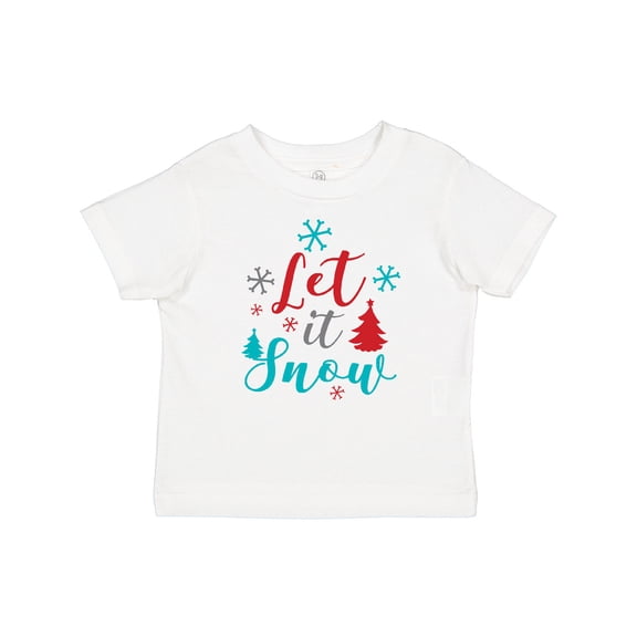Inktastic Let It Snow, Snowflakes, Christmas - Red Blue Gray Boys or Girls Baby T-Shirt