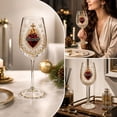 thumbnail image 4 of Christmas Nativity Scene Theme Wine Glass Collection, Christmas Wine Glass with HD Vibrant Color Printed Holiday Goblet with Snowflake Decor for Wines Cocktails Holy Family Holiday Party Table Decor, 4 of 6