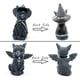 thumbnail image 3 of Paquete de 4 decoraciones para gatos de Halloween, decoración para gatos, figuras de gato, gnomo de césped para Halloween, adorno de resina, adorno de escritorio, estatua divertida para decoración de, 3 of 5