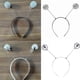 thumbnail image 2 of Glittering Powder Alien Headband Disco Party Hairhoop Costume Hairhoop Nightclub Funk Party Headwear Hair Decors Threepiece headband, 2 of 4