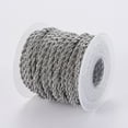 thumbnail image 3 of Tarnish Resistant 304 Stainless Steel Rope Chains with Spool Unwelded Stainless Steel Color 3mm about 32.8 Feet(10m)/roll, 3 of 3