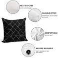 thumbnail image 3 of Black Modern Art Geometric Pillow Covers,Black Modern Art Geometric Throw Pillow Covers 18"×18" ,Living Room Sofa Couch Pillow Covers,Decorative Pillow Covers, 3 of 7