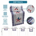 thumbnail image 6 of Independence Day Table Runner 60 Inches Long Farmhouse Dress Scarves, American Flag Star Wooden Buffalo Check Dining Tablerunner for Coffee Table/Kitchen Island/Party Décor, 13" x 60", 6 of 8